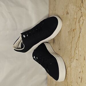 Greats Brooklyn Womens Black Canvas Lace-up Lux Sneaker Shoes Size 8.5